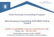 New Housing Counseling HUD-9902 Online Toolkit Webinar