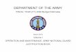 Volume I OPERATION AND MAINTENANCE, ARMY NATIONAL …