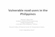 Vulnerable road users in the Philippines - UNECE