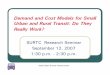 Demand and Cost Models for Small Urban and Rural Transit 