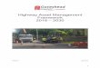 Highway Asset Management Framework 2018 – 2030