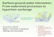 Surface-ground water interaction: From watershed process 