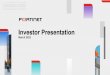Fortinet Investor Presentation - September 2021