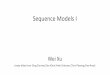 Sequence Models I