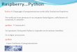 Raspberry Python - Unisalento.it