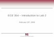 ECE 354 – Introduction to Lab 2