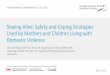 Staying Alive: Safety and Coping Strategies Used by 