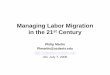 Managing Labor Migration in the 21 Century - Un