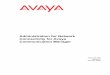 Administration for Network Connectivity for Avaya 