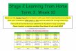 Stage 2 Learning from Home Term 3, Week 10