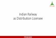 Railways Journey as Distribution Licensee