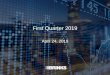 First Quarter 2019 - Investors
