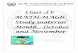 Class -IV MATH-MAGIC Study material Month - October and 