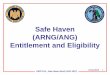 Safe Haven (ARNG/ANG) Entitlement and Eligibility