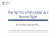 The Right to a Nationality as a Human Right