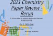 2021 Chemistry Paper Review - Rerun