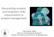 Reconciling student and employer skills requirements in 