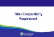 Title I Comparability Requirement - Wisconsin