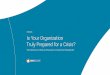 E-BOOK Is Your Organization Truly Prepared for a Crisis?