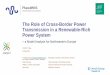 The Role of Cross-Border Power Transmission in a Renewable 