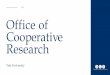 Office of Cooperative Research - Yale University