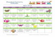 Preschool Activity Calendar