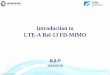 Introduction to LTE-A Rel-13 FD-MIMO