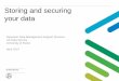 Storing and securing your data