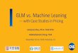 GLM vs. Machine Leaning