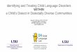 Identifying and Treating Child Language Disorders WITHIN a 