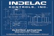 DC Voltage Electric Actuator Installation ... - Indelac