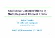 Statistical Considerations in Multi-Regional Clinical Trials