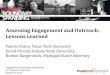Assessing Engagement and Outreach: Lessons Learned