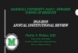 2018-2019 ANNUAL INSTITUTIONAL REVIEW