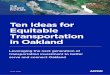 Ten Ideas for Equitable Transportation in Oakland