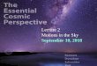 Motions in the Sky - University of Wisconsin–Stevens Point