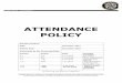 A - Attendance Policy - CURRENT