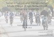 Social Influence and Transportation Mode Choice in Ego 