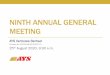 Ninth Annual General Meeting