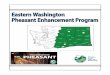 2021 Eastern Washington Pheasant Release Program