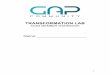 GAP TRANSFORMATION LAB WORKBOOK 2017