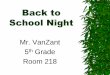 Back to School Night - cbsd.org