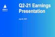 Q2-21 Earnings Presentation