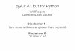 pyAT: AT but for Python - SourceForge