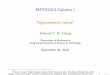 MATH1013 Calculus I - Hong Kong University of Science and 