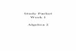 Study Packet Week 1 Algebra 2 - antiochschools.net