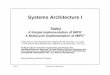 Systems Architecture I - College of Computing & Informatics