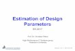 Estimation of Design Parameters - uni-paderborn.de