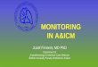 MONITORING IN A&ICM - upjs.sk