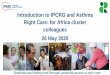 Introduction to IPCRG and Asthma Right Care: for Africa 
